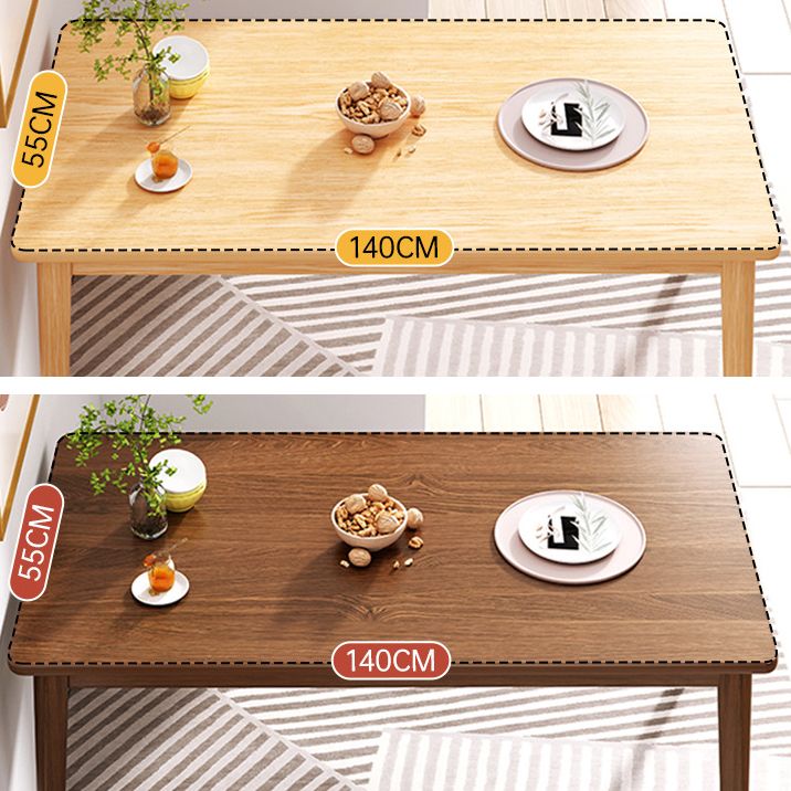Industrial Rectangle MDF Dining Table Standard Kitchen Dining Table with 4 Legs Clearhalo ' dining_table' 'Dining Tables & Seating' 'Dining Tables' 'furn' 'furn_dining_table' 'Furniture' 'furniture_dining_table' 'Kitchen & Dining Furniture' 'kitchen&dining_furn' 'kitchen' 'kitchen_dining_table' 1200x1200_9c724c58-4f18-4fd5-bcd9-19877fb9c30d