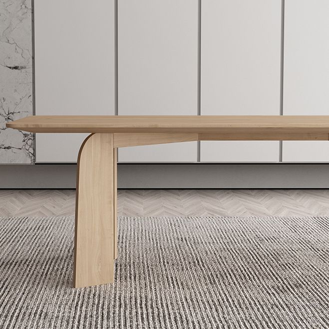 Simple Kitchen Standard Dining Table Solid Wood Khaki Dining Table with 4 Legs Base Clearhalo ' dining_table' 'Dining Tables & Seating' 'Dining Tables' 'furn' 'furn_dining_table' 'Furniture' 'furniture_dining_table' 'Kitchen & Dining Furniture' 'kitchen&dining_furn' 'kitchen' 'kitchen_dining_table' 1200x1200_9c740011-fa05-4cd0-acfc-8293e1c33487