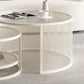 Tropical Coffee Table Glass Top Round Frame Coffee Cocktail Table Clearhalo 'Coffee & Accent Tables' 'Coffee Tables' 'coffee_tables' 'furn' 'furn_coffee_tables' 'Furniture' 'Living Room Furniture' 1200x1200_9c74abfc-4fbe-48bd-a3a6-3230c70e25a7