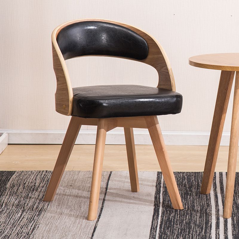 Modern Style Wooden Dining Chairs Open Back Dining Side Chair for Kitchen Clearhalo ' kitchen&dining_furn' 'Dining Chairs' 'Dining Tables & Seating' 'dining_chair' 'furn' 'furn_dining_chair' 'Furniture' 'furniture_dining_chair' 'Kitchen & Dining Furniture' 'kitchen' 1200x1200_9c7577a0-f05c-42f8-90cb-cdd9475f0d8a