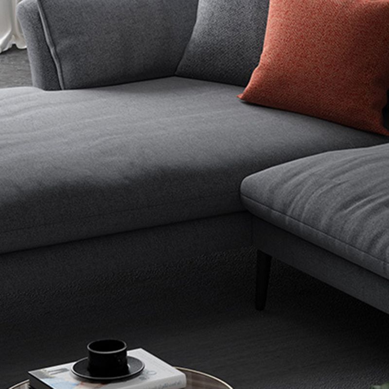 Flared Arm Fabric Sectional with Storage 4-seater Sofa & Chaise Clearhalo 'furn' 'furn_sectionals' 'Furniture' 'Living Room Furniture' 'Sectionals' 1200x1200_9c76e27d-a150-4b30-9746-1b05ef7edb1f