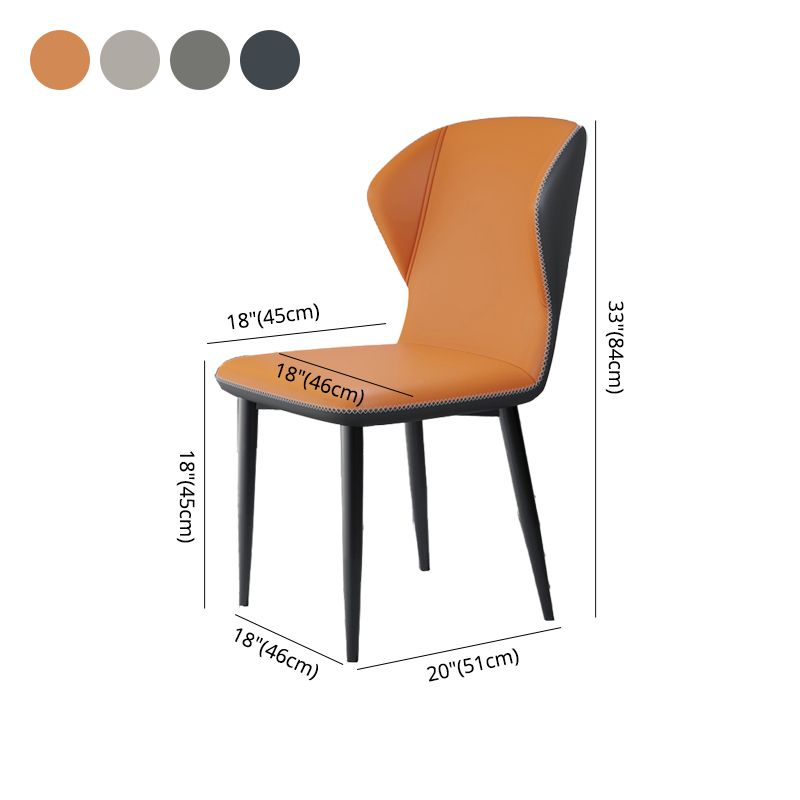 Sedie da cucina contemporanea sedie a bracciola laterale con zampe metalliche