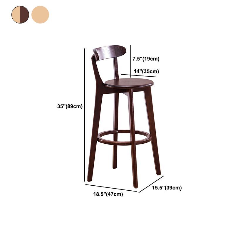 Contemporary Beech Home Barstool Matte Finish Upholstered Bar Stools Clearhalo 'Bar Furniture' 'Bar Stools' 'bar_stools' 'furn' 'furn_bar_stools' 'Furniture' 'Kitchen & Dining Furniture' 1200x1200_9c77706a-1d8f-4a33-bfcc-7b504ed7e3b6