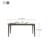 4 Brown Finnish Legs Dinner Table Mid-Century Modern Rectangle Dining Table Clearhalo 'Dining Tables & Seating' 'Dining Tables' 'dining_table' 'furn' 'furn_dining_table' 'Furniture' 'furniture_dining_table' 'Kitchen & Dining Furniture' 'kitchen' 'kitchen_dining_table' 1200x1200_9c7b6d27-27ff-4660-8d2d-53588e1adcc7