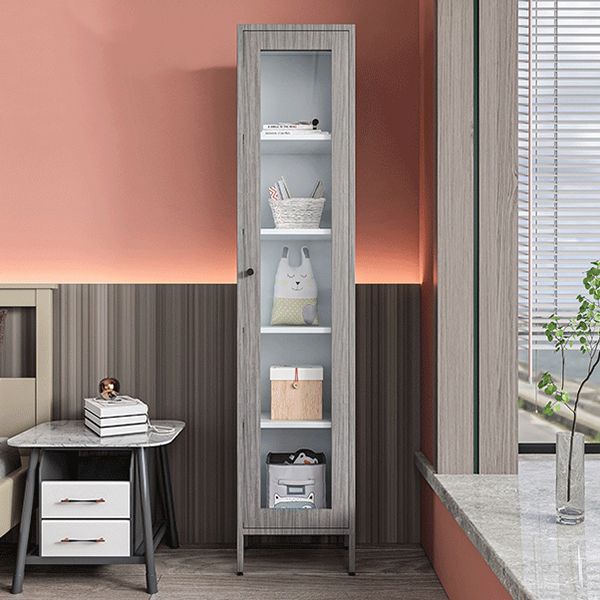 71"H Closed Metal Bookshelf Nordic Home Office Rectangular Bookcase Clearhalo 'Bookcases' 'furn' 'furn_bookcases' 'Furniture' 'Office Furniture' 1200x1200_9c7ca35b-4811-4b43-bc57-4cbcafae7bb1