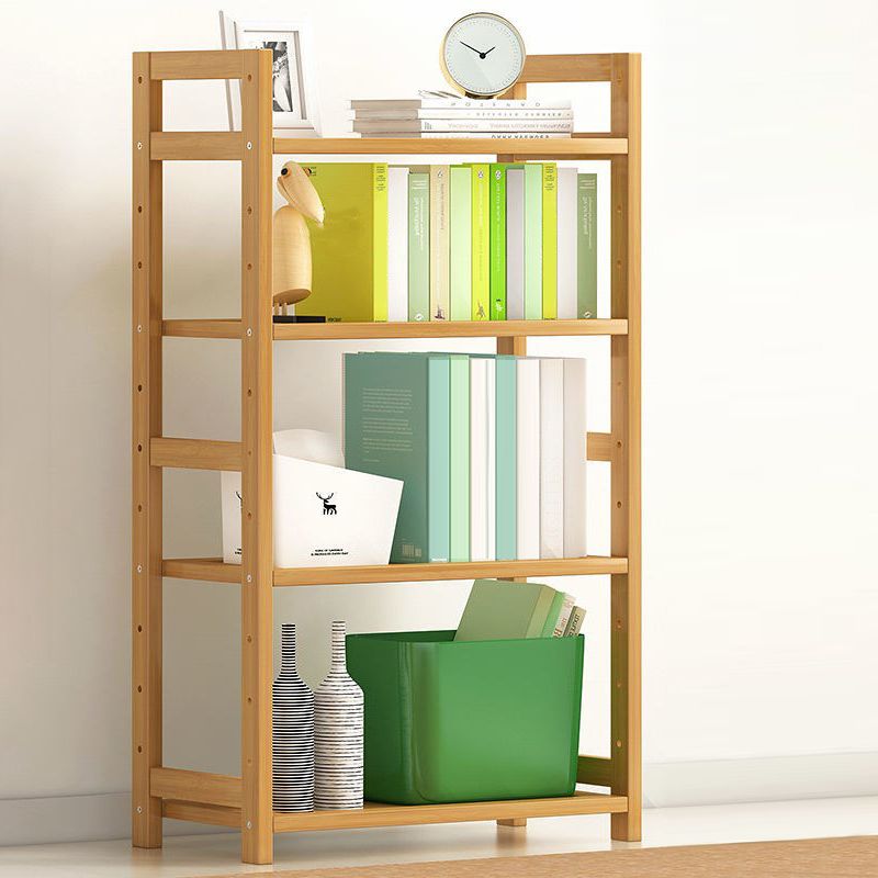 現代のソリッド竹の本棚、あらゆる部屋の幾何学的な本棚、10 "w