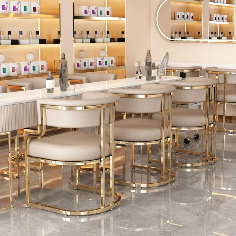 Sillas de comedor tapizadas al estilo glamor de la espalda abierta para el comedor para el comedor