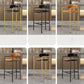 Glam Low Back Bar and Counter Stool Square Stool with 4 Gold Legs Clearhalo 'Bar Furniture' 'Bar Stools' 'bar_stools' 'furn' 'furn_bar_stools' 'furniture_bar_stools' 'Kitchen & Dining Furniture' 'kitchen&dining_furn' 'kitchen' 'kitchen_furn' Furniture' 1200x1200_9c7fe651-54a6-4e13-9ef8-2655236c0b53