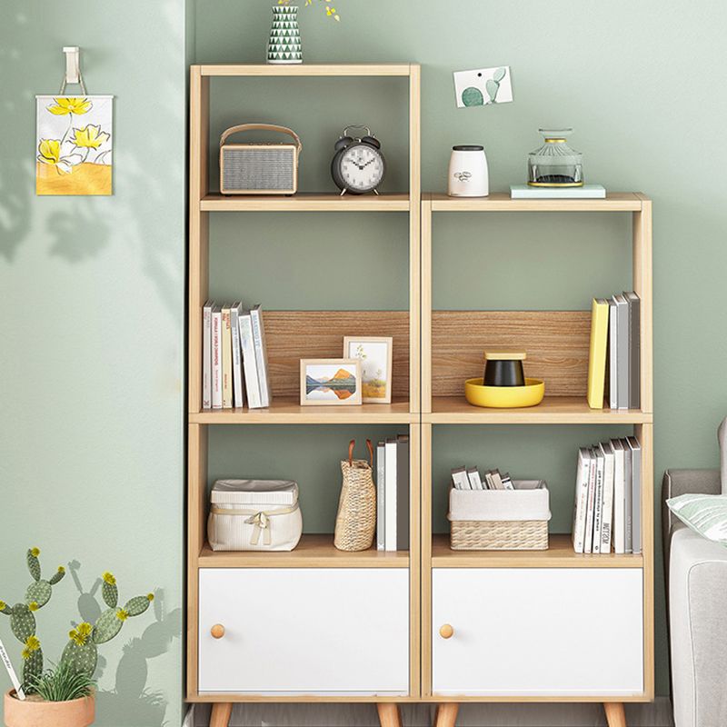 Engineered Wood Standard Bookshelf Matte Finish Shelf Bookcase with Doors Clearhalo 'Bookcases' 'furn' 'furn_bookcases' 'Furniture' 'Office Furniture' 1200x1200_9c7ff96c-d437-424a-bdd7-69b78f4d15fb