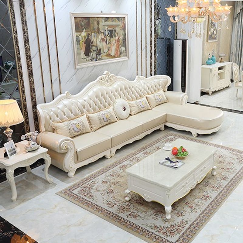 Armero rústico con punta de uñas con brazo acampanado de cuero genuino seccional