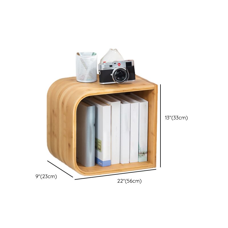 Modern Bamboo Bookcase Natural Open Back Standard Bookshelf with Shelves Clearhalo 'Bookcases' 'furn' 'furn_bookcases' 'Furniture' 'Office Furniture' 1200x1200_9c81b7ef-2b7f-423f-80ce-54bdad7b1898