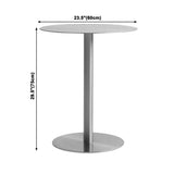 Metal Industrial Dining Table Stainless Steel Table for Kitchen and Dining Room Clearhalo ' dining_table' 'Dining Tables & Seating' 'Dining Tables' 'furn' 'furn_dining_table' 'Furniture' 'furniture_dining_table' 'Kitchen & Dining Furniture' 'kitchen&dining_furn' 'kitchen' 'kitchen_dining_table' 1200x1200_9c85c19d-c1c3-4bf4-a2f9-f734218b420c
