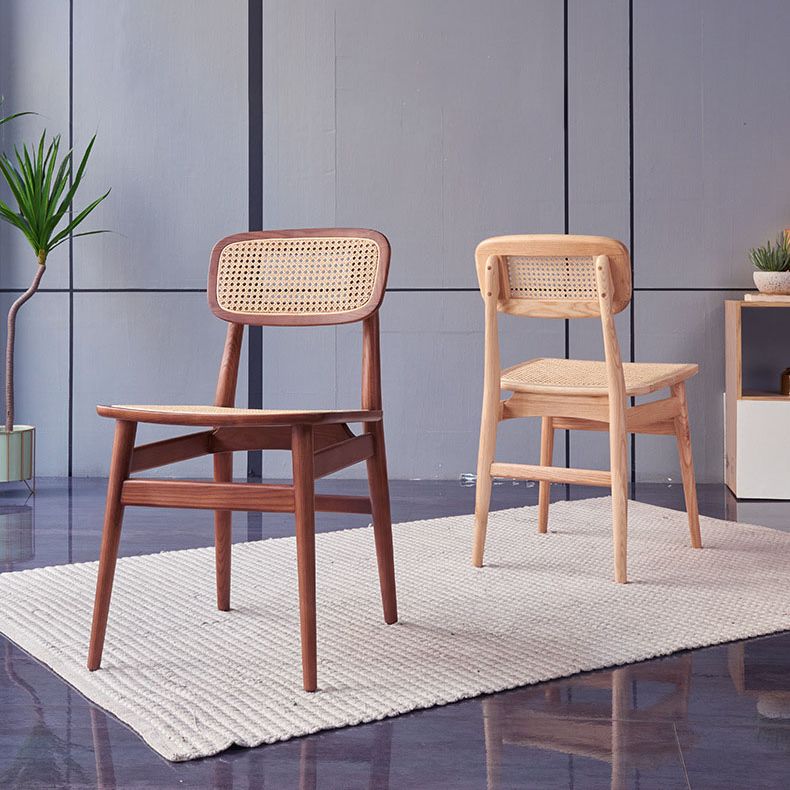 Contemporary Style Oak Wood Chair Kitchen Dining Open Back Side Chairs Clearhalo ' kitchen&dining_furn' 'Dining Chairs' 'Dining Tables & Seating' 'dining_chair' 'furn' 'furn_dining_chair' 'Furniture' 'furniture_dining_chair' 'Kitchen & Dining Furniture' 'kitchen' 1200x1200_9c85f88b-8ca8-425e-b0f1-d30abd0491ec