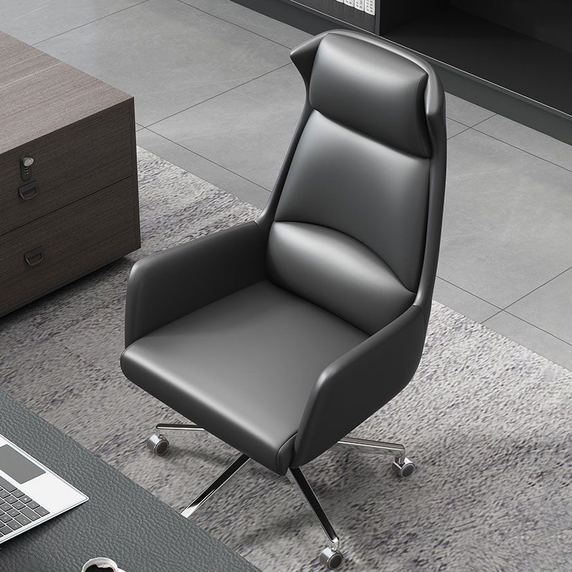 Modern & Contemporary Executive Chair Fixed Arms Ergonomic Managers Chair Clearhalo 'furn' 'furn_office_chair' 'Furniture' 'furniture_office_chair' 'Office Chairs' 'Office Furniture' 'office_chair' 1200x1200_9c86159b-d840-4bc2-b70c-f50565df79ec
