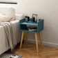22,4 "/23,6" Table table de nuit en bois en bleu / blanc / Night Night Stand
