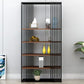Wooden Standard Bookshelf Industrial Open Back Bookcase with Shelves