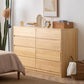 Poitrine d'accentuation du bois de pin contemporain avec 8 tiroirs coffre standard
