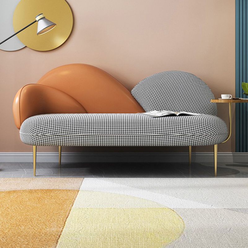 Contemporary Curved Sofa Moon Shape Sloped Arm Sofa with Storage Tray for Living Room Clearhalo 'furn' 'furn_sofas' 'Furniture' 'Living Room Furniture' 'Sofa' 'sofas' 1200x1200_9c8a5c87-2d5a-4c6a-b5db-940476699be7