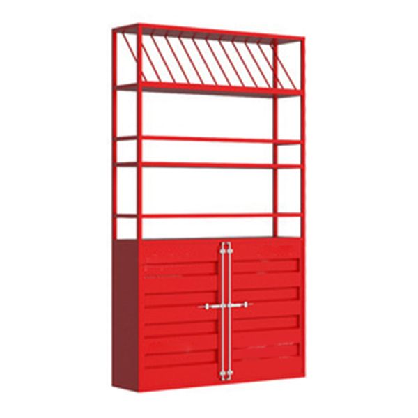 31.5 "L X 9.8" W X 70.9 "H工業用ワインホルダーラックメタルフロアワインラック付き棚付き