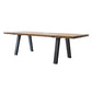 Industrial Pine Wood Table for Restaurant Rectangle Dining Table with Metal 4 Legs Clearhalo 'Dining Tables & Seating' 'Dining Tables' 'dining_table' 'furn' 'furn_dining_table' 'Furniture' 'furniture_dining_table' 'Kitchen & Dining Furniture' 'kitchen' 'kitchen_dining_table' 1200x1200_9c8f8e55-42ee-4fd5-8790-d6e7617006a6