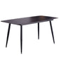 Table de salle à manger industrielle en pierre, Table de dinette en métal pour la maison