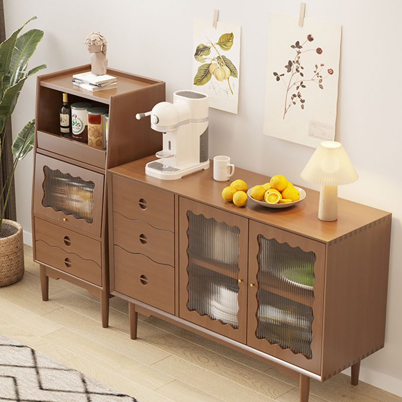 引き出し付きパインソリッドウッドダイニングサーバーコンテンポラリービュッフェテーブル