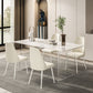 Designer Style Sintered Stone Dining Set Rectangle 1/2/5/7 Pieces Dining Table with Chairs Clearhalo 'Dining Room Sets' 'Dining Tables & Seating' 'dining_room_set' 'furn' 'furn_dining_room_set' 'Furniture' 'furniture_dining_room_set' 'Kitchen & Dining Furniture' 1200x1200_9c939719-8265-4be3-9e83-9b34702aca6b