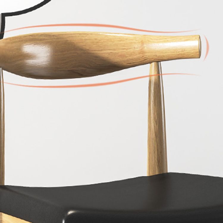 Contemporary Wood Indoor Open Back Dining Side Chair of 19'' Wide Dining Chair Clearhalo ' kitchen&dining_furn' 'Dining Chairs' 'Dining Tables & Seating' 'dining_chair' 'furn' 'furn_dining_chair' 'Furniture' 'furniture_dining_chair' 'Kitchen & Dining Furniture' 'kitchen' 1200x1200_9c93b081-2aab-4e2f-9964-c205d6a65b3c