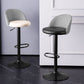 Modern Adjustable Height Stool Matte Finish Upholstered Bar Stools