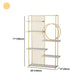 11.81"W Bookcase Glam Style Open Back Bookshelf for Office Study Room Home Clearhalo 'Bookcases' 'furn' 'furn_bookcases' 'Furniture' 'furniture_bookcases' 'kitchen' 'kitchen_bookcases' 'Living Room Furniture' 'Office Furniture' 1200x1200_9c996ed1-c389-4b8c-bc9e-301e7a868b84