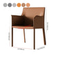 Metal Contemporary Dining Side Chairs Dining Room Solid Back Chair with Arm (Set of 2) Clearhalo ' kitchen&dining_furn' 'Dining Chairs' 'Dining Tables & Seating' 'dining_chair' 'furn' 'furn_dining_chair' 'Furniture' 'furniture_dining_chair' 'Kitchen & Dining Furniture' 'kitchen' 1200x1200_9c9af3d2-47cc-426b-89b1-e90c2c76de74
