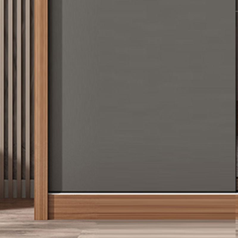 Modern Bedroom Wooden Storage Cabinet Sliding Doors Armoire with Glass Doors Clearhalo 'Armoires & Wardrobes' 'armoires_wardrobes' 'Bedroom Furniture' 'furn' 'furn_armoires_wardrobes' 'Furniture' 1200x1200_9c9c928b-b296-4b3a-8534-37a5d2fdab40