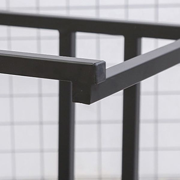 Indoor Counter Stool Nordic Metal Low Back Bar Stool with Upholstered