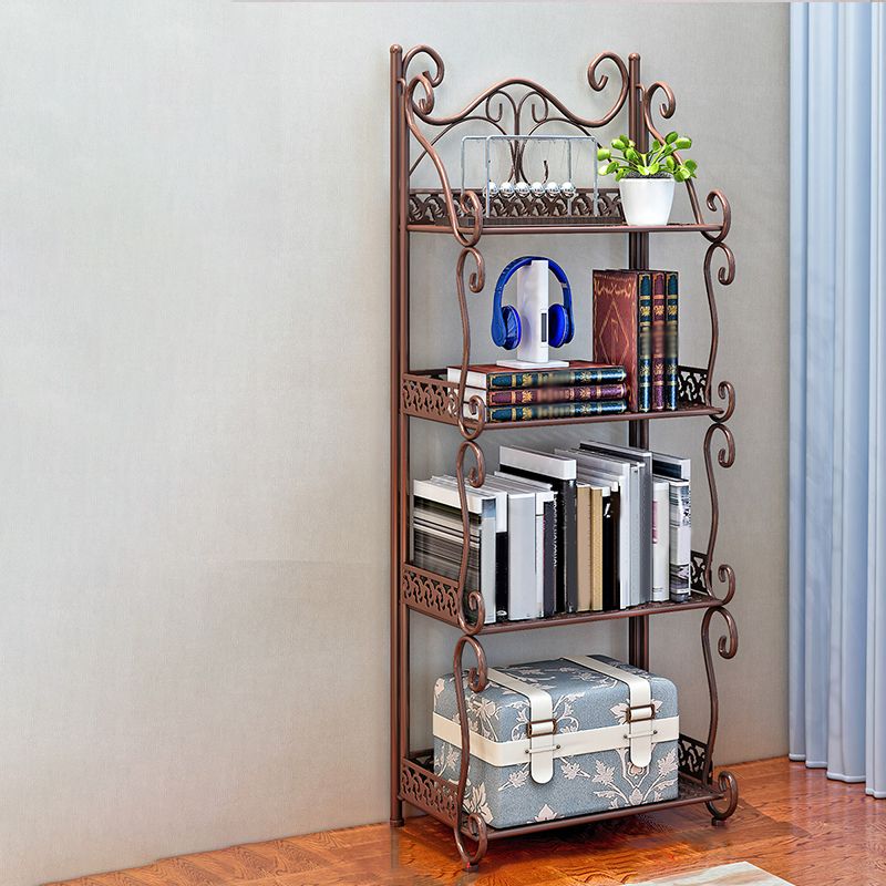 Metal Standard Bookcase Contemporary Open Back Bookshelf with Shelves Clearhalo 'Bookcases' 'furn' 'furn_bookcases' 'Furniture' 'Office Furniture' 1200x1200_9c9dc262-19b3-441b-8aaf-8a868d08bdb8