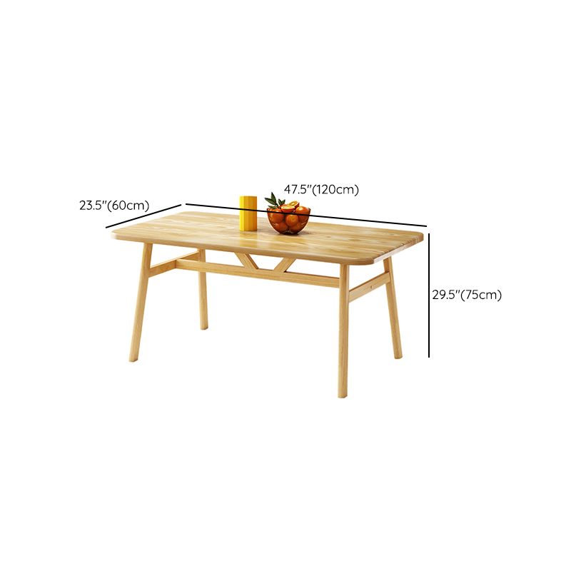 Modern Dining Table Rectangle Wooden Dinner Table for Dining Room Clearhalo 'Dining Tables & Seating' 'Dining Tables' 'dining_table' 'furn' 'furn_dining_table' 'Furniture' 'Kitchen & Dining Furniture' 1200x1200_9c9fd37b-e224-4db2-b704-0bf79da5648f
