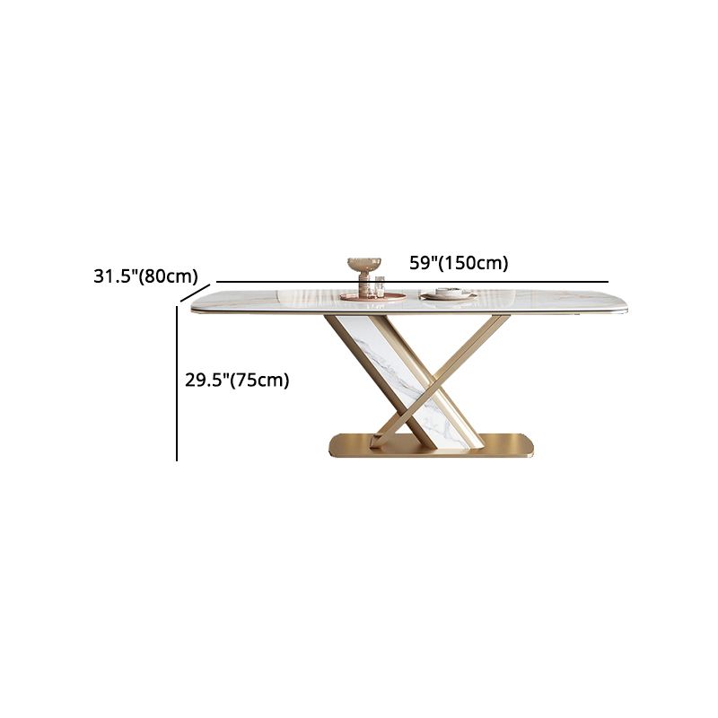 Luxury Sintered Stone Dining Set 1/4/5/7 Pieces Rectangle Kitchen Table with Chairs Clearhalo 'Dining Room Sets' 'Dining Tables & Seating' 'dining_room_set' 'furn' 'furn_dining_room_set' 'Furniture' 'furniture_dining_room_set' 'Kitchen & Dining Furniture' 1200x1200_9ca2d55e-ea0c-4e2d-9c8c-8410238a9c3c