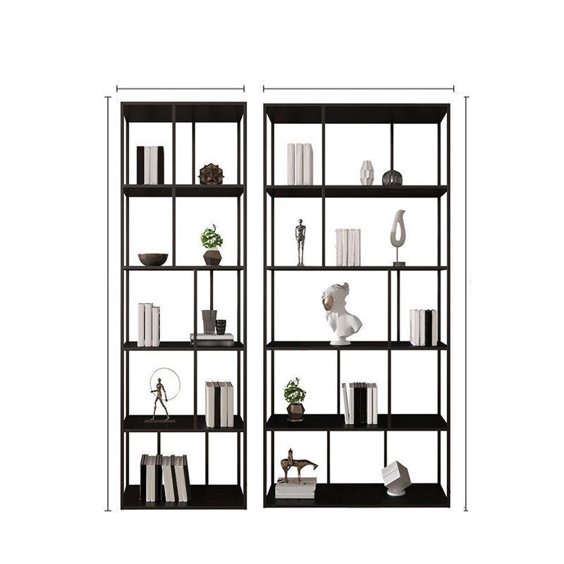 Contemporary Iron Open Etagere Bookshelf Multi Shelf Vertical Bookcase for Study Room Clearhalo 'Bookcases' 'furn' 'furn_bookcases' 'Furniture' 'furniture_bookcases' 'Office Furniture' 1200x1200_9ca315d4-5033-4821-8cee-e2244ee659b0