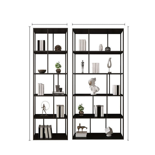 Contemporary Iron Open Etagere Bookshelf Multi Shelf Vertical Bookcase for Study Room Clearhalo 'Bookcases' 'furn' 'furn_bookcases' 'Furniture' 'furniture_bookcases' 'Office Furniture' 1200x1200_9ca315d4-5033-4821-8cee-e2244ee659b0