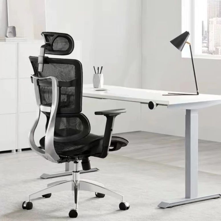 High Back Office Chair Contemporary Adjustable Seat Height Desk Chair Clearhalo 'furn' 'furn_office_chair' 'Furniture' 'Office Chairs' 'Office Furniture' 'office_chair' 1200x1200_9ca33783-f4a9-4141-b944-5d397a98ff41