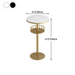 Round Shape Top Bar Table Metal Base Pub Table with Storage Shelves for Indoor Clearhalo 'Bar Furniture' 'Bar Tables' 'bar_tables' 'furn' 'furn_bar_tables' 'Furniture' 'furniture_bar_tables' 'Kitchen & Dining Furniture' 1200x1200_9ca35b2d-fb09-4dd3-acfb-b258485a976f