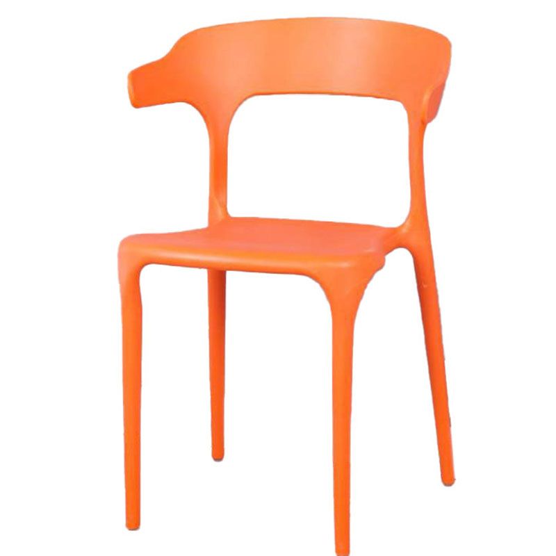 Contemporary Stackable Chairs Dining Open Back Arm Chairs with Plastic Legs Clearhalo 'Dining Chairs' 'Dining Tables & Seating' 'dining_chair' 'furn' 'furn_dining_chair' 'Furniture' 'furniture_dining_chair' 'Kitchen & Dining Furniture' 1200x1200_9ca37c7f-9c56-4f61-a7dc-9fda4fea300c