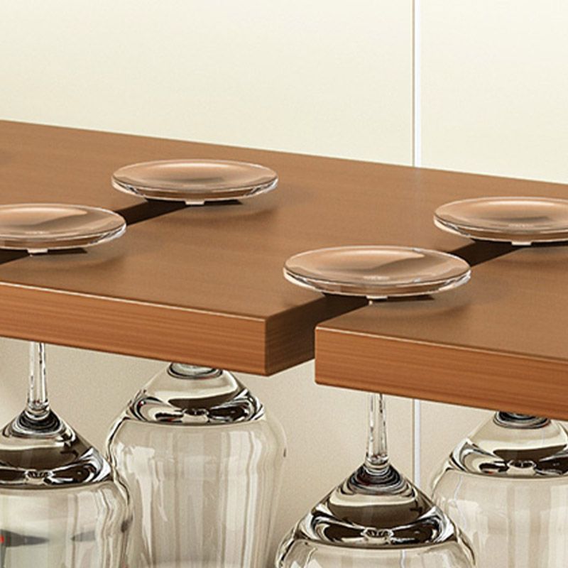 Countertop Wine Rack Solid Wood Wine Bottle Rack for Kitchen