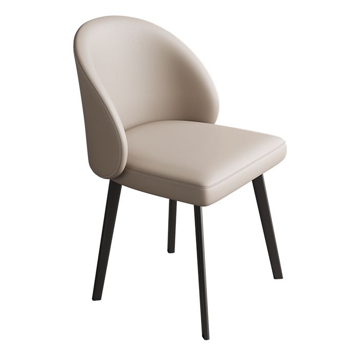 Contemporary Kitchen Dining Side Chair Leather Dining Chairs Clearhalo 'Dining Chairs' 'Dining Tables & Seating' 'dining_chair' 'furn' 'furn_dining_chair' 'Furniture' 'Kitchen & Dining Furniture' 1200x1200_9ca55a5c-f144-48df-ba6f-d38fbcc16fda