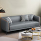 Tuxedo Arm Sofa 25.98" High Faux Leather Sofa Stain Resistant