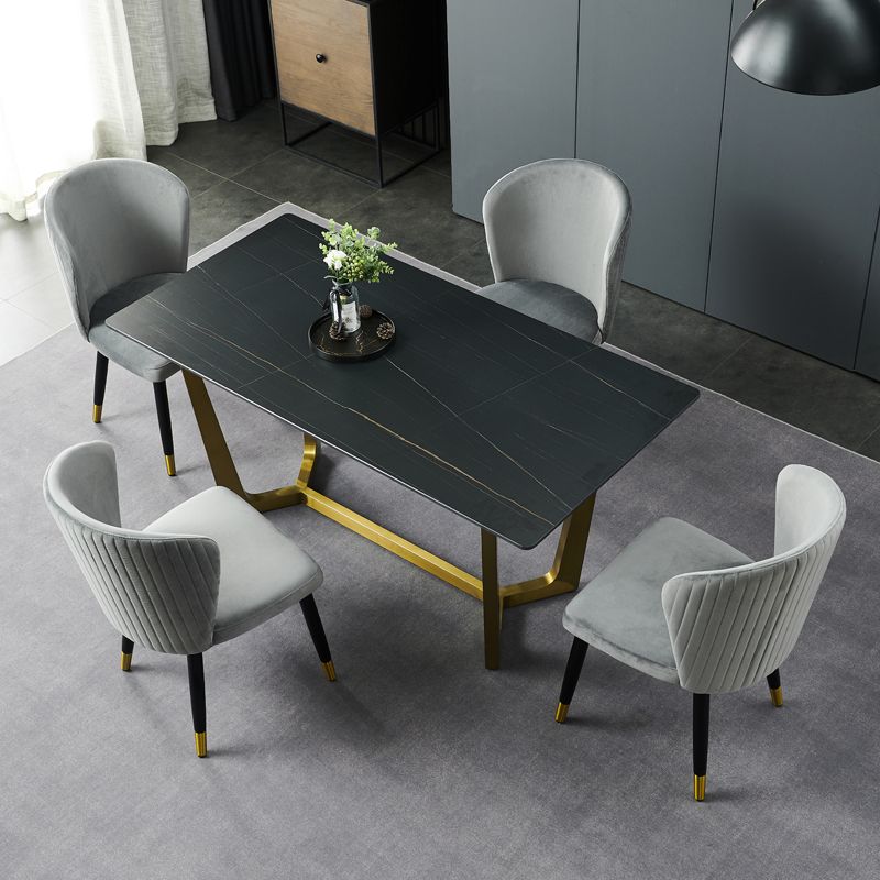 Glam Wood Dining Room Chairs Velvet Dining Armless Chairs for Home Use (Set of 2) Clearhalo ' kitchen&dining_furn' 'Dining Chairs' 'Dining Tables & Seating' 'dining_chair' 'furn' 'furn_dining_chair' 'Furniture' 'furniture_dining_chair' 'Kitchen & Dining Furniture' 'kitchen' 1200x1200_9ca6bf8c-bdd4-422d-9eb8-79577be0ccaf