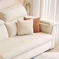Scandinavian Fabric Sofa Bed Cushion Back Flared Arms with Storage Sleeper Sofa