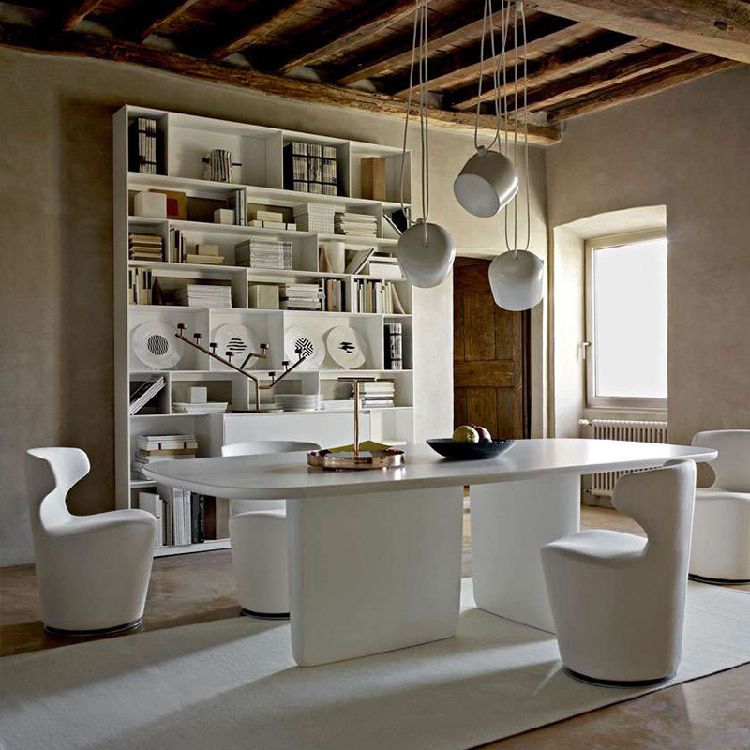 Rectangle Solid Wood Dining Table Modern Table with Double Pedestal Base Clearhalo ' dining_table' 'Dining Tables & Seating' 'Dining Tables' 'furn' 'furn_dining_table' 'Furniture' 'furniture_dining_table' 'Kitchen & Dining Furniture' 'kitchen&dining_furn' 'kitchen' 'kitchen_dining_table' 1200x1200_9ca8d66d-53c8-49a2-b4ba-44a77b53acb5
