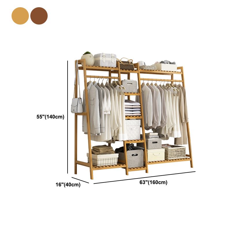Modern Coat Rack Wooden Storage Shelf Coat Hanger Entryway Kit Clearhalo 'Entry & Mudroom Furniture' 'furn' 'furn_hall_tree_coat_racks' 'Furniture' 'Hall Trees & Coat Racks' 'hall_tree_coat_racks' 1200x1200_9ca8e62d-cabf-441e-9769-c3082e9fc20d