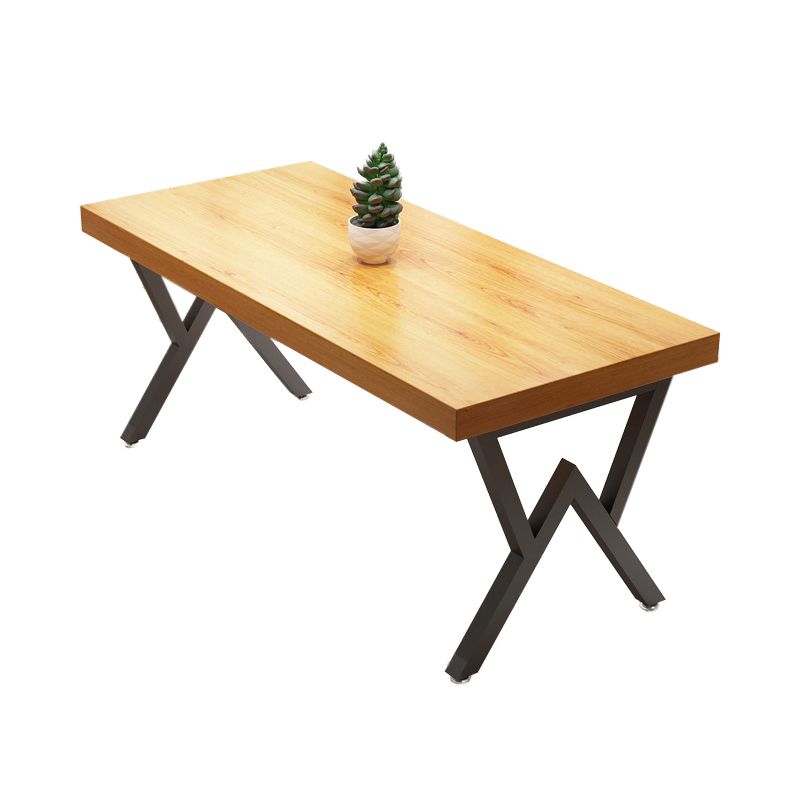 Sillas de comedor de madera sólida de 1/4/5 piezas industriales en marrón