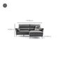 34"H Mission Craftsman Sectional Sofa Genuine Leather Sleeper Sectional Clearhalo 'furn' 'furn_sectionals' 'Furniture' 'Living Room Furniture' 'Sectionals' 1200x1200_9ca9cf91-8c54-44dc-aa00-f63aecf251bb